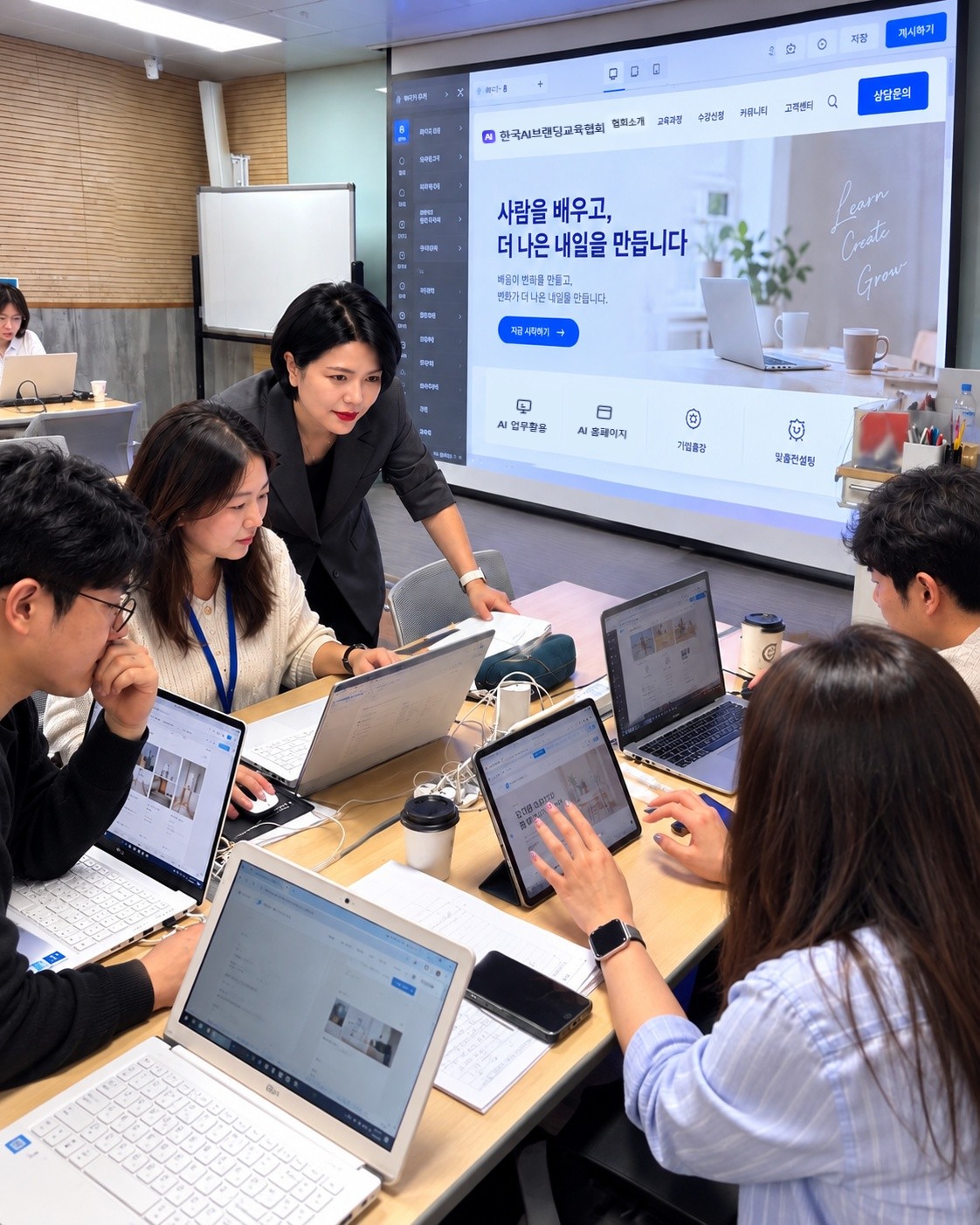 하주선 강사의 AI 실습 강의 현장